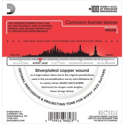 D'Addario EJ84M, 011 - 045 (Gypsy Jazz) Loop
